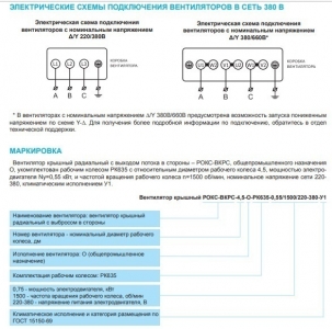 Крышный вентилятор РОКС-ВКРФ-5,0-О-РК635-1,1кВт/1500об/220-380-У1